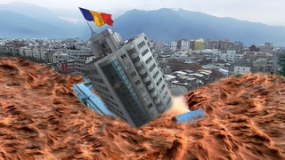 One of the worst floods in history! The city is sinking! Flood in Resita, Romania