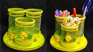 Recycle Plastic Bottle Easy Project Pen Holder | Pencil Holder