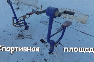Утро выходного дня. Спортивная площадка.