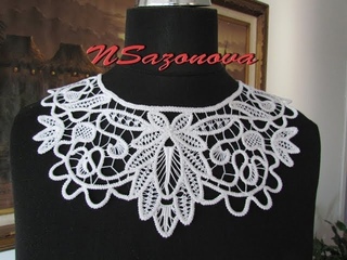 Румынское кружево. Вязаные воротнички. Romanian lace. Сrochet collar