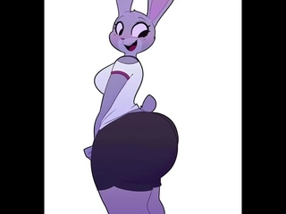 FanMation - Judy Hopps shakes her JUICY BOOTY for 1 Minute!