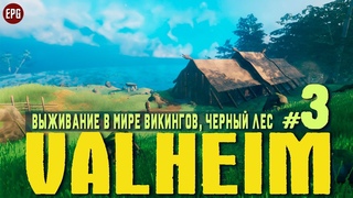 Valheim - Соло выживание в мире викингов - Прохождение #3 Черный лес (стрим)