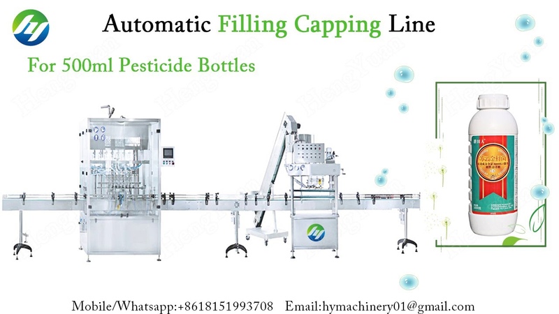 Automatic Filling Capping Line for 500ml pesticide