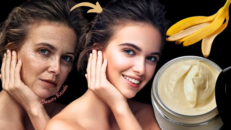 Banana Peel and Cornstarch Erase all the wrinkles on Your Face 100 year old Anti Wrinkle