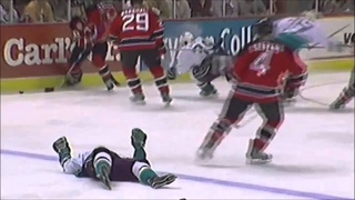 SK8Gr8| Scott Stevens Career Altering Hit on Paul Kariya