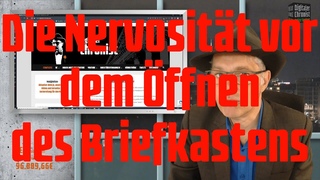 Die Nervosität vor dem Öffnen des Briefkastens