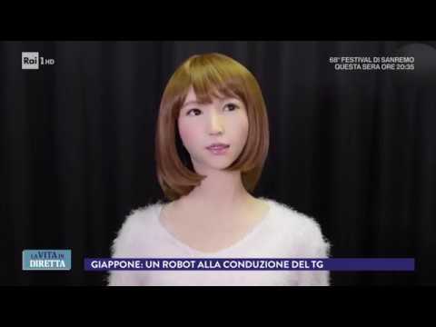 Erica, il robot giapponese che presenterà il Tg La Vita in Diretta 06, 02,