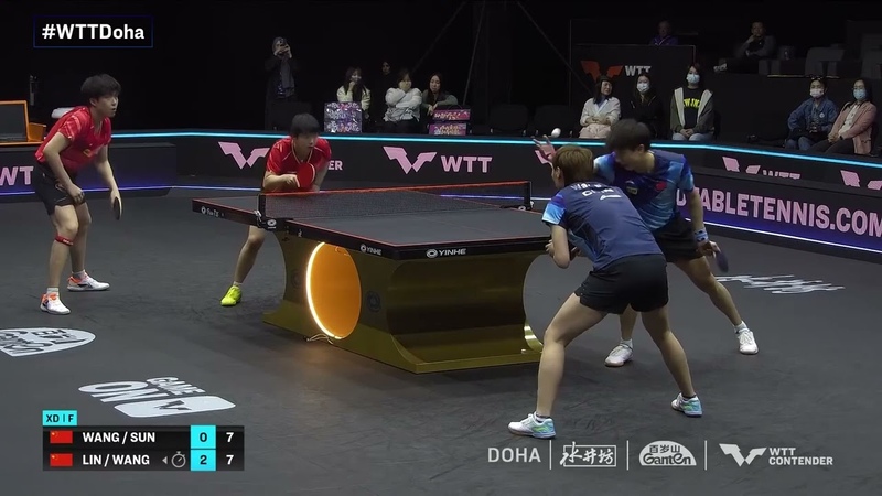 Wang, Sun vs Lin, Wang, XD Final, WTT Contender Doha