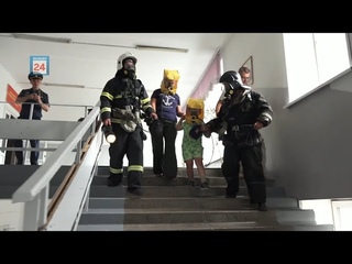 В здании Хакасского технического института прошли противопожарные учения - Абакан 24