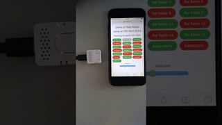 M5 Atom Echo web radio player