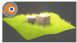 How to make stylized grass in blender