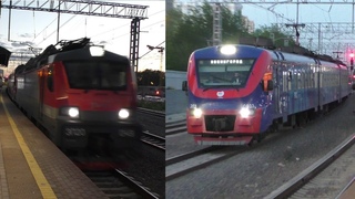 Электровоз ЭП20-049, электропоезд ЭП2Д-0033 ЦППК РЭКС