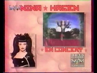 NINA HAGEN FRENCH TOUR TV ADVERTISEMENT 1994