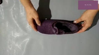 Валяем туфли аметист