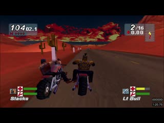 Road Rash: Jailbreak |  Monu-Mental | Playstation 1 Upscaled