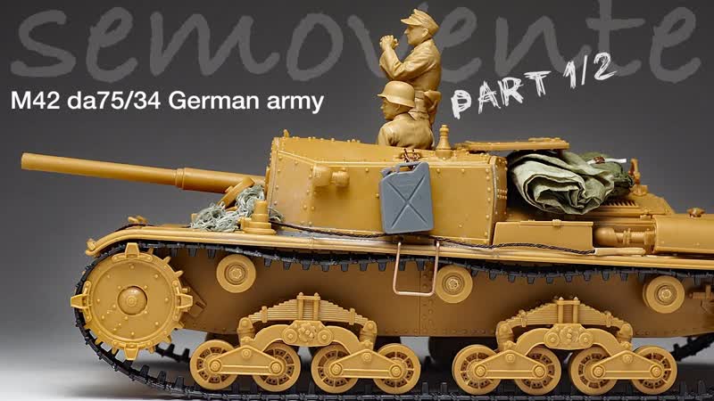 Semovente M42 da75, 34 Tamiya Italeri 1, 35 Tank Model Part 1 model