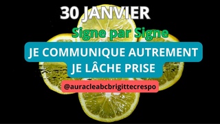 🔮 30 JANVIER 2024 - 12 SIGNES - JE COMMUNIQUE AUTREMENT  @auracleabcbrigittecrespo