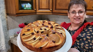 Тающая Шарлотка с яблоками за 10 мин Быстрый яблочный пирог!