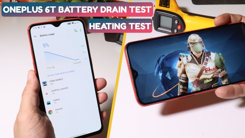 Oneplus 6 T Extreme Battery drain test Heating test on Stable Oxygen OS , , PUBG
