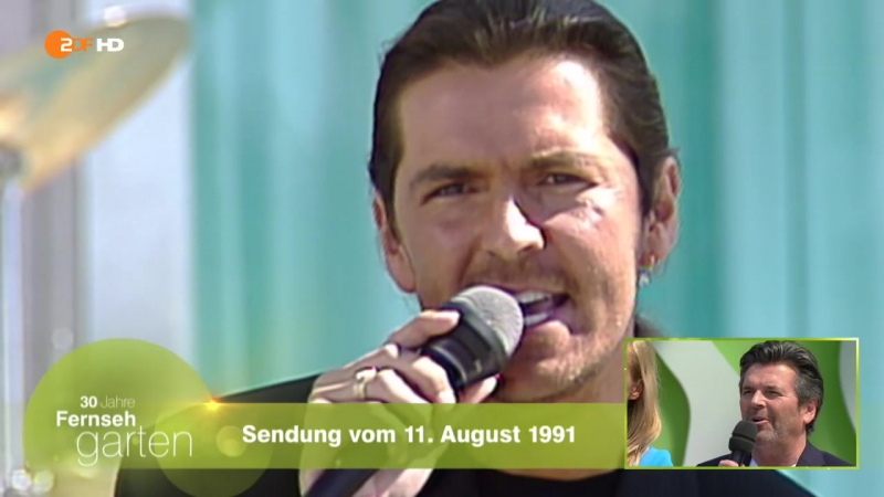 Thomas Anders ZDF Fernsehgarten Mainz, Germany Modern Talking Hit Medley