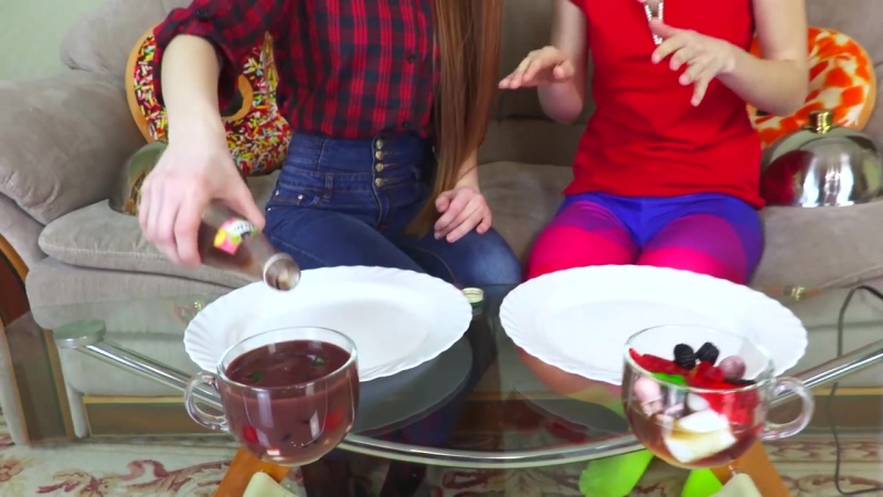 [ЛилиБу] Желейный СМУЗИ на ДВОИХ Супер веселый челлендж