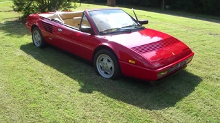 ferrari mondial cabriolet 1988 and jag vanden plas 1995