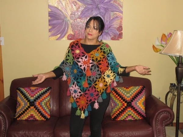 Crochet poncho