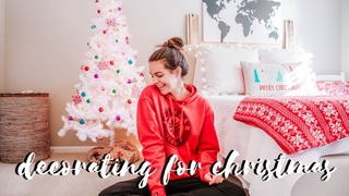 decorating my room for christmas! | 2018