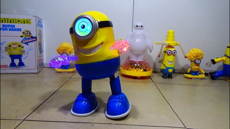 Dancing Minion Toy w, Flashing Lights Amazing Battery Operated Light Up