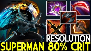 Resolution [Phantom Assassin] Superman 80% Crit Late Game Boss  Dota 2