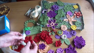 Сумка вязанная крючком из турецкой пряжи Alize Diva batik