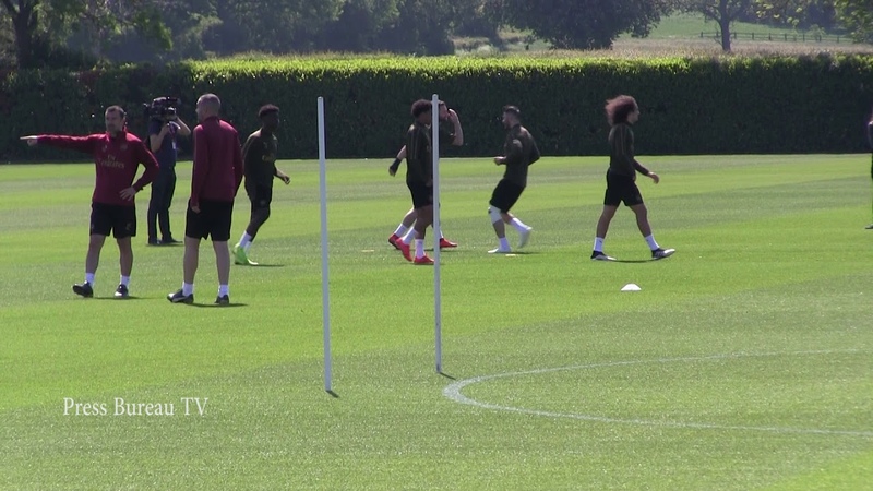 Arsenal training Europa League