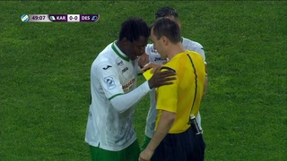 УПЛ 2018/19. Карпати  Десна  0:0. Вилучення Каріми Йоди... (50 хв.)