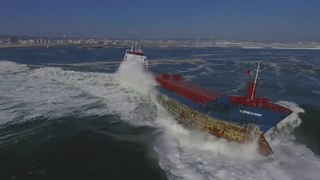 Ship Disabled at Sea