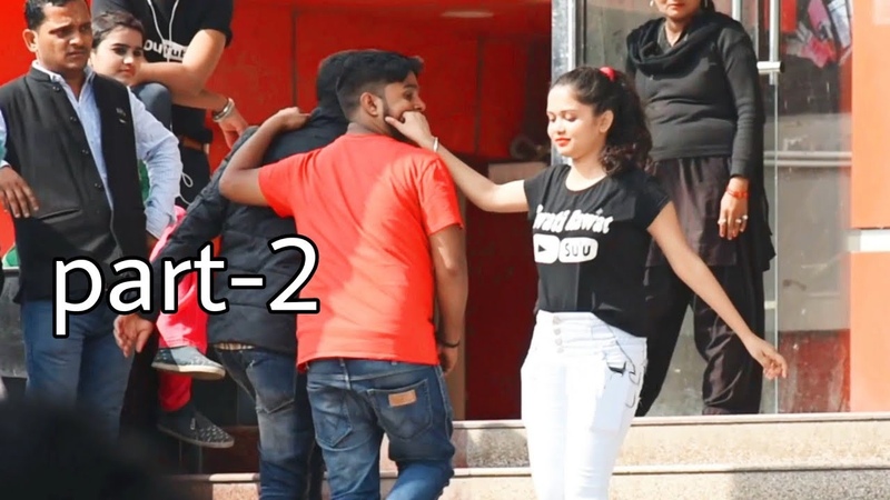 Pulling Strangers Cheeks Part 2, pulling, Cheek, Prank, Allahabad, Girl Prank, Best Prank,