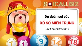 Dự đoán soi cầu XSMT | Thứ 4, ngày 30/10/2019