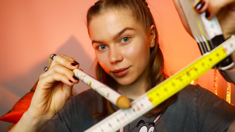 ASMR coloring Your Face ( Pencil Ruler) Personal