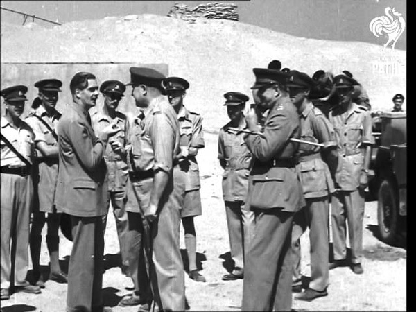 Eden Visits Troops In Middle East