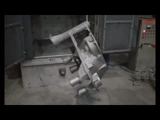 Формовка по ХТС и заливка корпуса картера чугуном ВЧ50