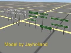 SR UK Road Nameboard Green 4ft 1 Line