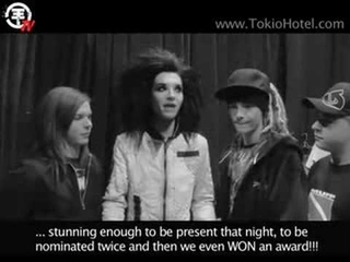 VMA 2008: Message from Tokio Hotel!