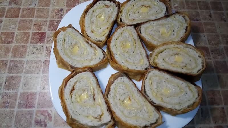 Потрясающий мясной рулет в хрустящем