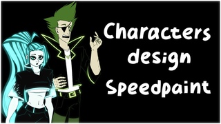 Иллюзия Рая Speedpaint Персонажи третьего плана Мисти и Барри (Minor Characters Misty & Barry)