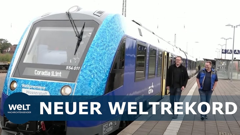 MIT EINER TANKFÜ LLUNG DURCHS LAND: Deutscher Wasserstoff Zug fährt erfolgreich