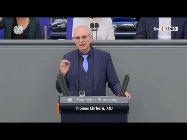 Bundestag. Erschreckende Aufzählungen von Pädophilie in Deutschland. Thomas Ehrhorn, Af