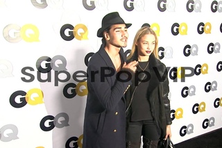 Willy Cartier and Stephanie Bertram Rose at GQ Men Of The...