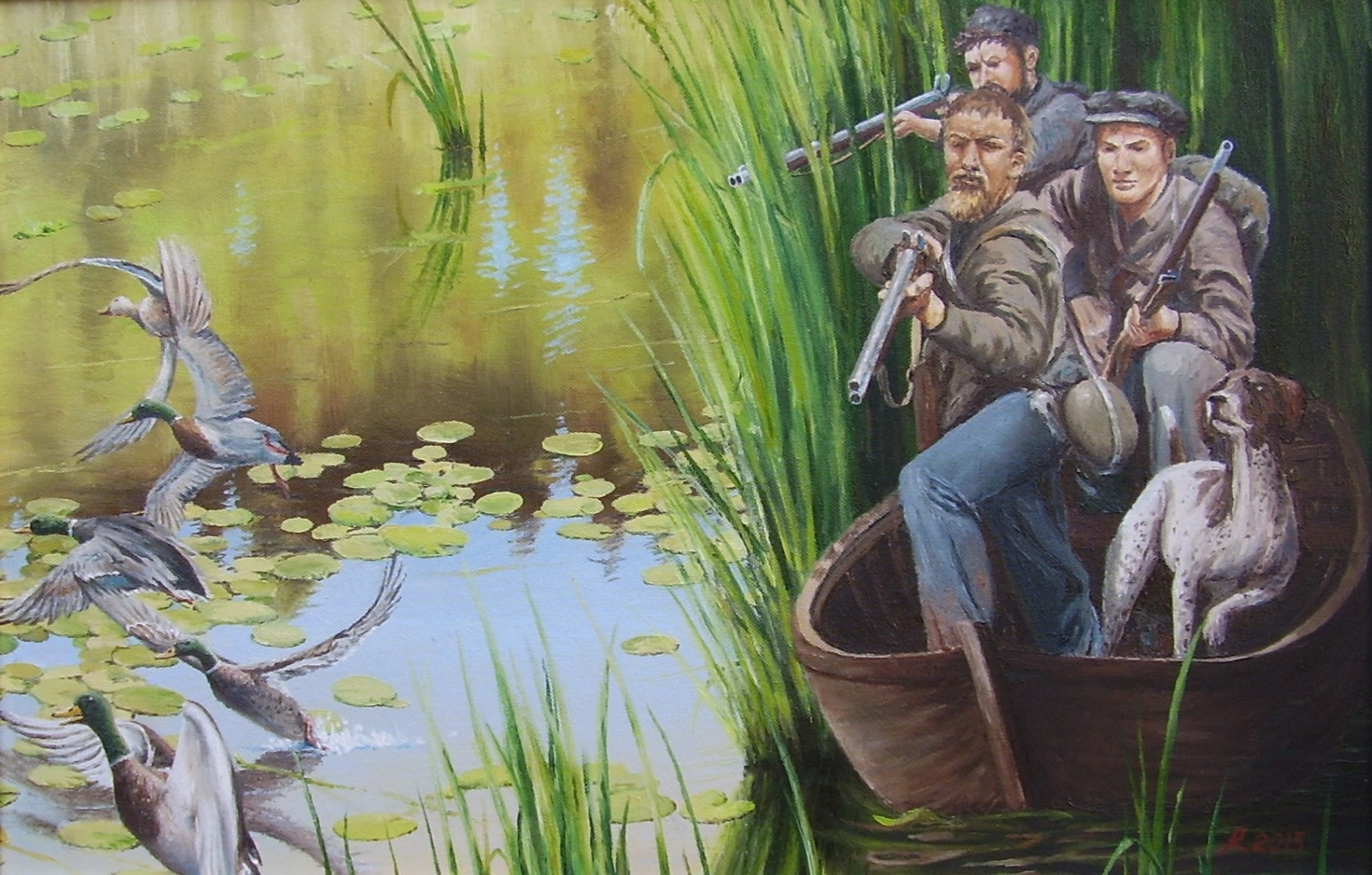 Картина в засаде прянишникова