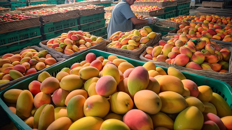 Irwin Mango Harvesting Mango Drinks Making, 愛文芒果採收, 芒果飲品 Taiwanese