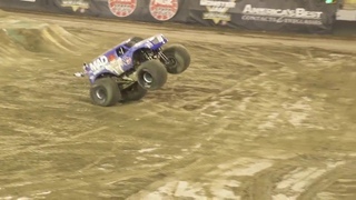 First ever Monster Jam truck front flip - Lee O'Donnell at the Monster Jam World Finals 18 XVIII