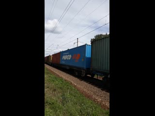 ВЛ10У  771 с грузовым поездом следует по 1-му пути станции Львовская25 июля 2020 г. Автор я